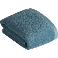 Vossen Saunatuch "High Line", blau, B:100cm L:150cm, Walkfrottee, Obermaterial: 100% Baumwolle, Handtücher, Saunatuch