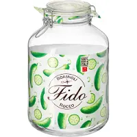 Bormioli Rocco Vorratsglas "Fido", (1 tlg., 1 x 5,0l Fassungsvermögen), luftdicht verschließbar, mit Bügelverschluß