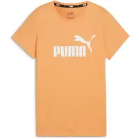 Puma Ess Logo Kurzarm-t-shirt Orange M Damen Orange M