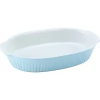 Creatable Auflaufform "Pastell Kitchen", Steinzeug, (1 St.), klassisches Streifenrelief, umlaufender Kantenschutz, Pastellfarben
