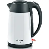 Bosch TWK3P421, 1,7 l, 2400 W, Schwarz, Weiß, Edelstahl, Wasserstandsanzeige, Überhitzungsschutz