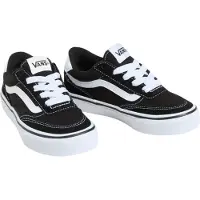 Vans Brooklyn Ls Suede/Canvas Black/White Größe EU 30