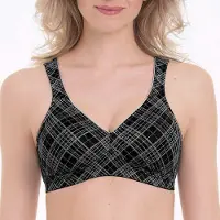 Anita Ohne Bügel BH Twin Art | Grösse: 90C | Farbe: Schwarz/Grau