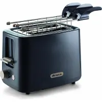Ariete 157 Breakfast 2-Schlitz-Toaster mit Edelstahlzangen, dunkelblau