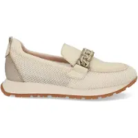 Hispanitas für Damen. HV253948 Turnschuhe Kansas beige (36), Leder, Wohnung, 1 bis 3 cm, Keine, Lässig
