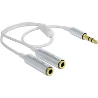 DeLOCK Splitter Klinke 3,5 mm - 2x Klinkenbuchse