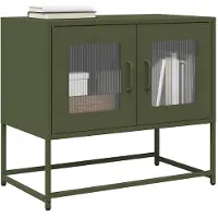vidaXL TV-Schrank Olivgrün 68x39x60,5 cm Kaltgewalzter Stahl