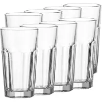 Leonardo Longdrinkglas "Longdrinkgläser Rock 540 ml 8er Set transparent"