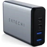 Satechi ST-MC2TCAM, Drinnen, AC, Schwarz, Silber