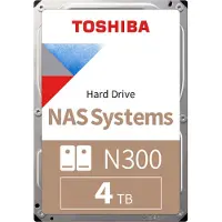 Toshiba N300 4TB, 4 TB, 7200 RPM, 128 MB, 3.5", Serial ATA III