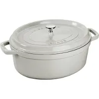 Staub LA COCOTTE Cast iron pot oval 2.35 ltr truffle