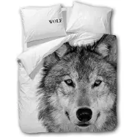 TRAUMSCHLAF Wendebettwäsche Wolf 135x200 cm + 80x80 cm
