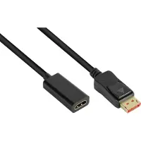 GOOD CONNECTIONS Adapter DisplayPort 1.4 an HDMI 2.0b Buchse 20cm