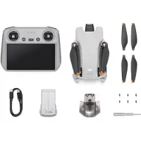 DJI Mini 3 (RC), 4 Rotoren, 48 MP, 3840 x 2160 Pixel, 16 m/s, 2453 mAh, Grau, Weiß