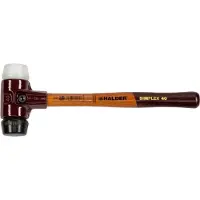 HALDER SIMPLEX Schonhammer Ø 40 mm Gummi / Nylon mit Tempergussgehäuse