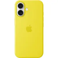 Apple Original iPhone 16 Hülle - Silikon - Backcover/Soft Case - Gelb