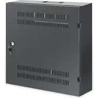 Intellinet 713689, Wandmontiertes Regal, 2U/4U, 60 kg, Sperrschloss, 8,5 kg, Schwarz