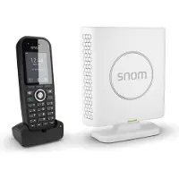 Snom M430, DECT-Telefon, Kabelloses Mobilteil, Freisprecheinrichtung, 100 Eintragungen, Anrufer-Identifikation, Schwarz, Weiß