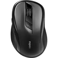 Rapoo M500 Silent, rechts, Optisch, RF Wireless + Bluetooth, 1600 DPI, Schwarz