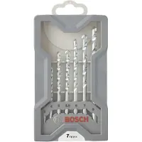 Bosch 3/4/5/5/5/6/7 Mm Stone Drill Set 7 Units Silber