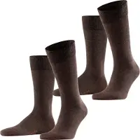 Falke Socken Happy Herren Dark Brown (2er-Pack)-Schuhgröße 39 - 42