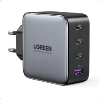 UGREEN USB-A+3xUSB-C 100W GaN Tech Fast Wall Charger EU Black