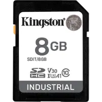 Kingston Technology 8G SDHC Industrial pSLC, 8 GB, SDXC, Klasse 10, UHS-I, 100 MB/s, 80 MB/s