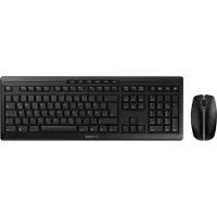 Cherry Stream Desktop Recharge, Volle Größe (100%), Kabellos, RF Wireless, QWERTY, Schwarz, Maus enthalten
