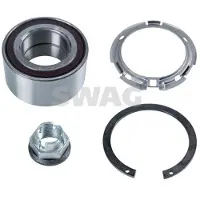 SWAG Radlagersatz Vorne Links Vorne Rechts für RENAULT Clio III Schrägheck (BR0/1, CR0/1) Schrägkugellager 77mm 60 92 4313