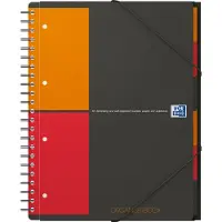 Oxford Notizbuch Oxford International A4+, doppelspiralgebunden, kariert, 80 Blatt, SCRIBZEE-komp., 5 Stk, Optik Paper, weiß