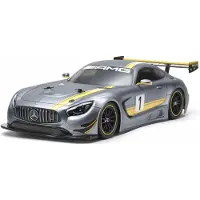 Tamiya 1:10 Mercedes AMG GT3 RC Bausatz Modell Fahrzeug unlackiert