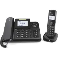 Doro Comfort 4005 Combo Strahlungsarmes Schnurlostelefon mit Anrufbeantworter, Rufnummernanzeige, 10h Sprechzeit, 4 Tage Standby, Freisprechfunktion, DECT