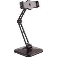InLine Verstellbarer Arm (Schwenkdoppelarm) für Tablett Schwar