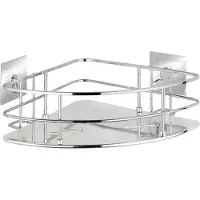 Wenko Duschablage QuadroTurbo-Loc 27,5 x 19,3 cm Edelstahl silber
