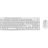 Logitech MK295 kabelloses Tastatur-Maus-Set mit SilentTouch-Technologie, Shortcut-Tasten, optischer Spurführung, Nano USB-Empfänger, verzögerungsfreier Drahtlosverbindung, QWERTZ layout- Weiß