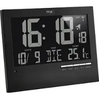 TFA-Dostmann 60.4508 Funk-Wanduhr mit automatischer Hintergrundbeleuchtung
