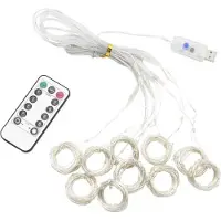 Northix USB-betriebener LED-Vorhang - Warmes Licht