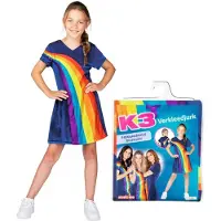 K3 Verkleedjurk Regenboog - 9-11 jaar