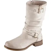 Mustang Damen Stiefelette Warmfutter 1139-624, Größe:39 EU, Farbe:Weiß