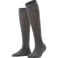Esprit Damen Kniestrümpfe Basic Pure - grau - 35|36|37|38