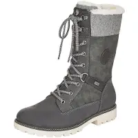 Remonte Schnür-,Zug-u.Schnallenstiefel in grau, Gr. 38