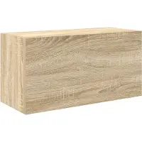 vidaXL Bad-Wandschrank Sonoma-Eiche 60x25x30 cm Holzwerkstoff