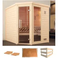 Weka Sauna "Turku Eck 1" ohne Ofen