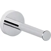 TESA Toilettenpapier-Ersatzrollenhalter SMOOZ, verchromt, rundes Design, ohne Bohren, inkl. Klebelösung, B 50 x T 125 x H 50 mm