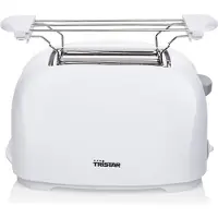 Tristar BR-1013 Toaster, 2 Scheibe(n), Weiß, Kunststoff, Drehregler, 800 W, 135 x 33 mm