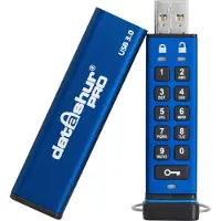 ISTORAGE datAshur PRO - USB-Flash-Laufwerk - verschlüsselt - 64 GB - USB 3.0 - FIPS 140-2 Level 3