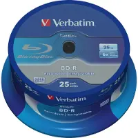 Verbatim Datalife 6x, 25 GB, BD-R, Spindel, 25 Stück(e)
