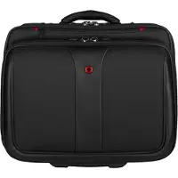 Wenger Rolltasche Patriot, 25 l, für Laptops bis 15,6", Laptopfach, Organizer, Trolleybefestigung, L 310 x B 430 x H 410 mm, Polyester, schwarz