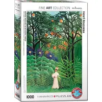 Eurographics Puzzle Frau in einem exotischen Wald von Henri Rousseau, 1000 Teile, 68 x 48 cm, 6000-5608