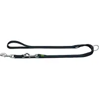 Hunter Hundeleine Vario Basic, schwarz - 200 cm lang, 15 mm breit